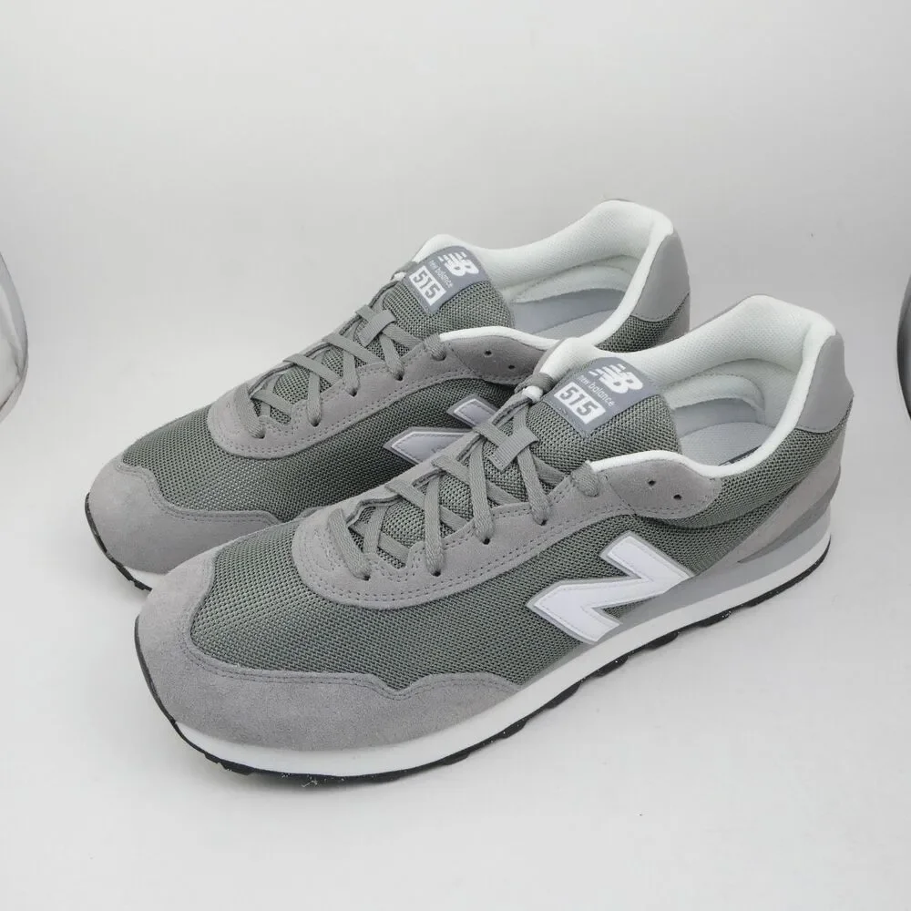 New Balance Men's US 15 Gray White 515 V3 Classic Running Sneakers NWOB